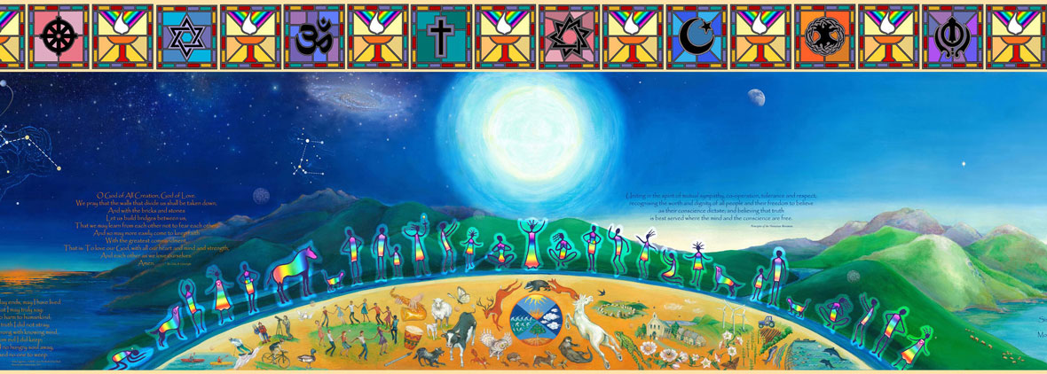 Spirit of Life mural created by artist Katie Hall in 2009